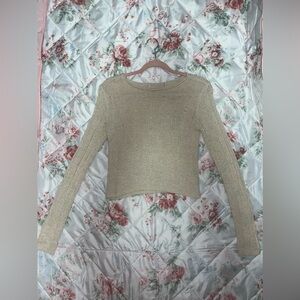 tan sweater